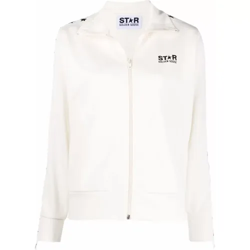 Zip-through Sweatshirt, Stylish and Practical , female, Sizes: M, S, XS - Golden Goose - Modalova