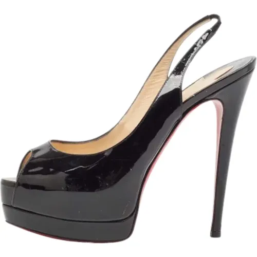 Pre-owned Leather heels , female, Sizes: 5 1/2 UK - Christian Louboutin Pre-owned - Modalova