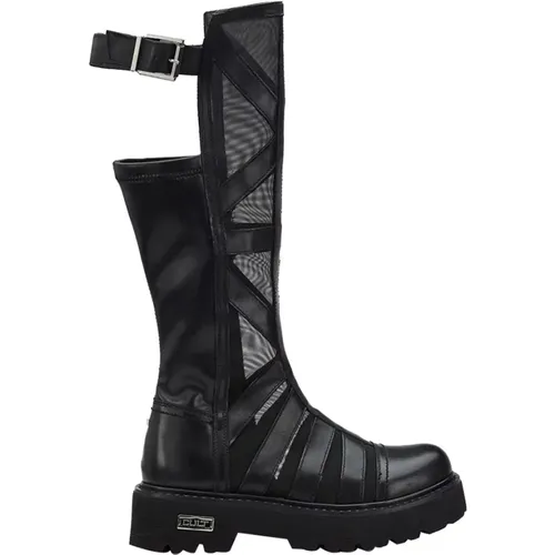 Schwarze elegante Stiefel , Damen, Größe: 38 EU - Cult - Modalova