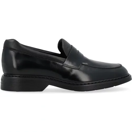 Leather H576 Moccasin , male, Sizes: 9 1/2 UK - Hogan - Modalova