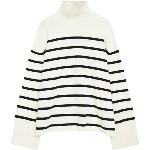 Courtney Turtleneck - Striper , female, Sizes: L, M - Anine Bing - Modalova