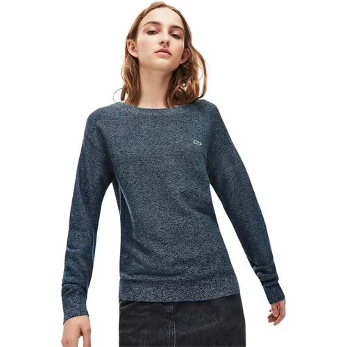 Blaue Pullover Kollektion , Damen, Größe: 2XL - Lacoste - Modalova