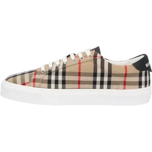 Cotton sneakers , male, Sizes: 9 UK - Burberry - Modalova