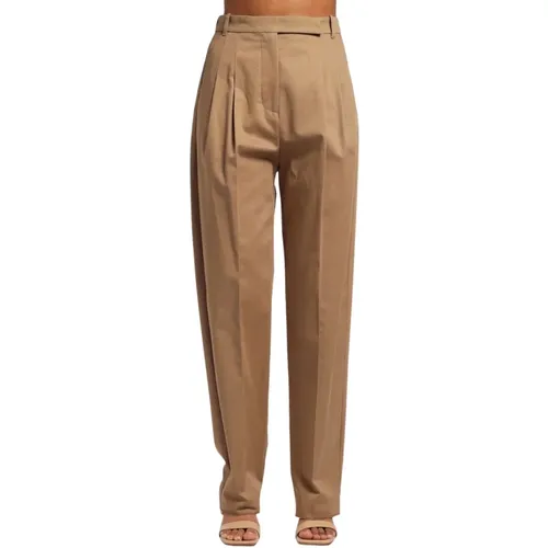High waist trousers with double peces , female, Sizes: S, M - Semicouture - Modalova