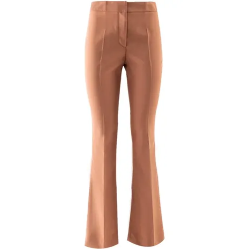 Flared Trousers in Satin Trombetta , female, Sizes: XS, XL, S, M, 2XS, L - Doris S - Modalova