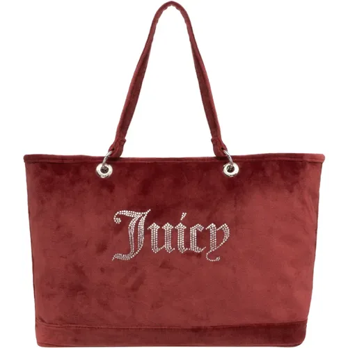 Large Tote Bag with Swarovski Details , female, Sizes: ONE SIZE - Juicy Couture - Modalova