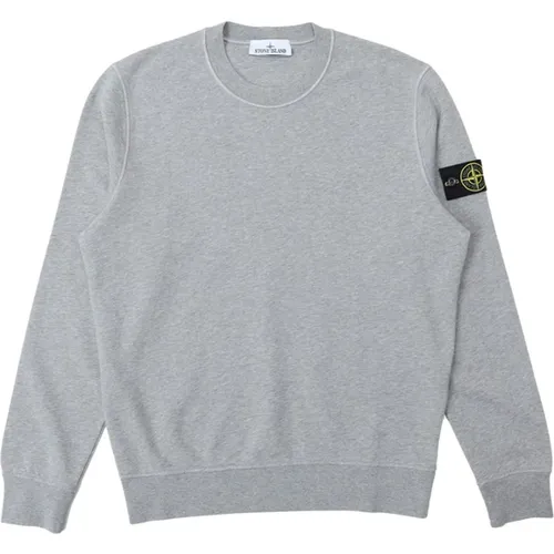 Crewneck Sweater in Polvere Melange , Herren, Größe: XL - Stone Island - Modalova