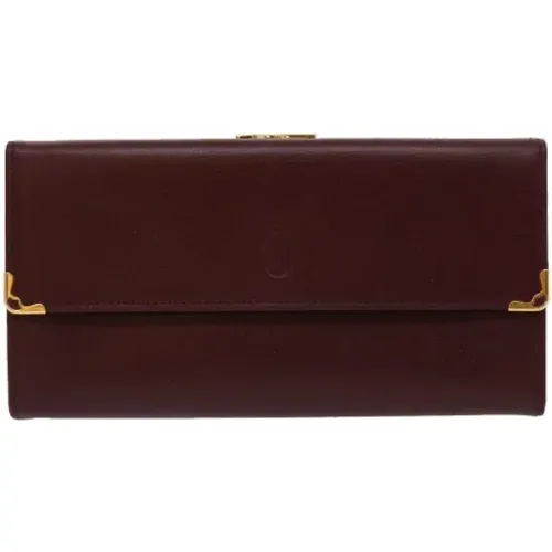 Pre-owned Leather wallets , female, Sizes: ONE SIZE - Cartier Vintage - Modalova