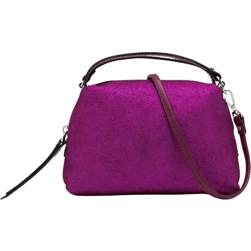 Glitzernde Mini-Handtasche mit Doppelgriffen , Damen, Größe: ONE Size - Gianni Chiarini - Modalova