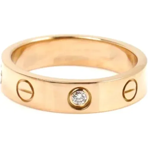 Pre-owned Rose Gold rings , female, Sizes: ONE SIZE - Cartier Vintage - Modalova