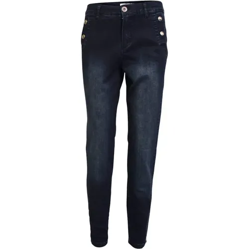 Bleached Skinny Denim Jeans , Damen, Größe: 2XL - 2-Biz - Modalova