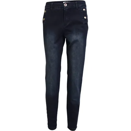Bleached Skinny Denim Jeans , female, Sizes: XL, M, 3XL, XS, S, 2XL, L - 2-Biz - Modalova