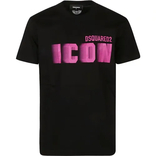 Icon Blur Cool Fit T-Shirt , Herren, Größe: XL - Dsquared2 - Modalova