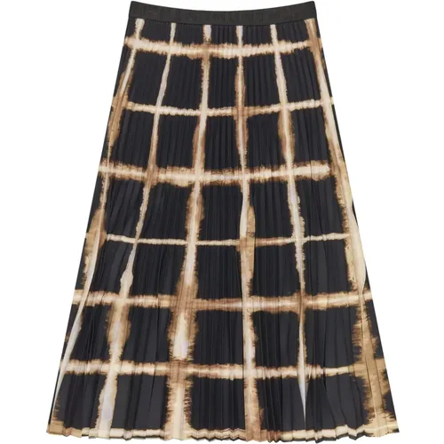 Elegant Pleated Skirt Charming 2-Black , female, Sizes: 2XL, S, 2XS, XS, XL, M, L - Munthe - Modalova