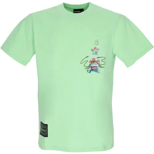 Pokemon Venusaur Grünes T-Shirt , Herren, Größe: XS - Dolly Noire - Modalova