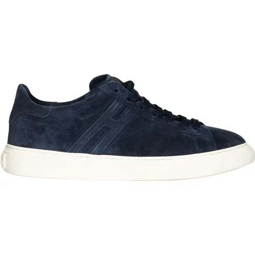 Suede Leather Sneakers - Stylish and Comfortable , male, Sizes: 6 1/2 UK - Hogan - Modalova