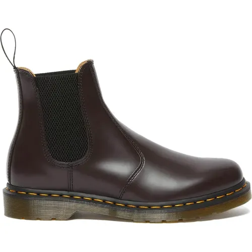 Chelsea Burgundy Smooth Boots , female, Sizes: 3 UK - Dr. Martens - Modalova