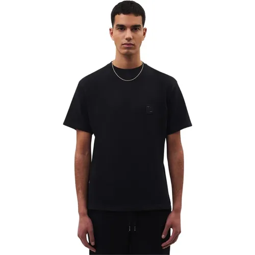 T-Shirt Lux Schwarz , Herren, Größe: S - Filling Pieces - Modalova