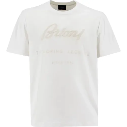 T-shirt , male, Sizes: 2XL, 3XL, L, XL, M - Brioni - Modalova