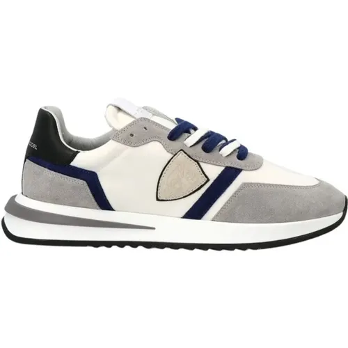 Weiße Tropez 2.1 Low Top Sneakers , Herren, Größe: 43 EU - Philippe Model - Modalova