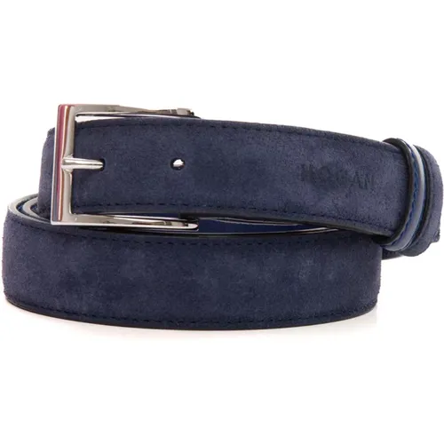 BicoloReversible Leather Belt , male, Sizes: ONE SIZE - Hogan - Modalova