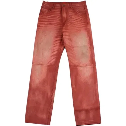 Rote Lederhose mit rustikalem Charme - 424 - Modalova