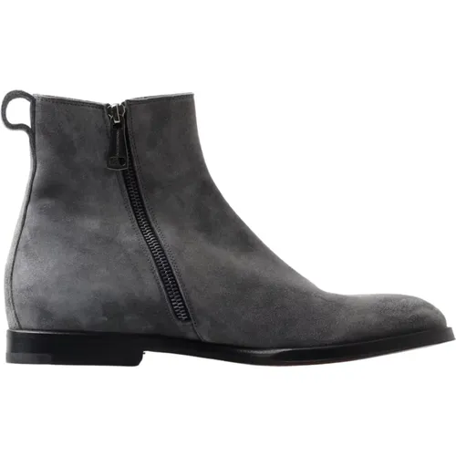 Elegant Chelsea Leather Boots , male, Sizes: 5 UK - Dolce & Gabbana - Modalova