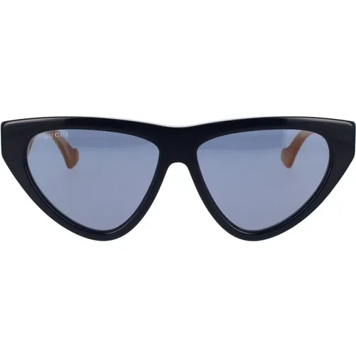 Trendige Cat-Eye Sonnenbrille , Damen, Größe: 58 MM - Gucci - Modalova