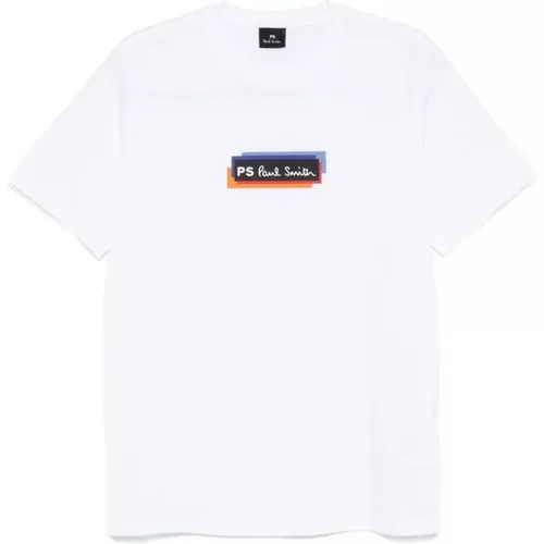 Weiße Baumwoll T-shirts und Polos , Herren, Größe: 2XL - Paul Smith - Modalova