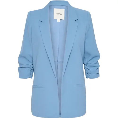 Blazer ¾ Sleeves Classic Collar , female, Sizes: XL, M, XS, L, S - Soaked in Luxury - Modalova