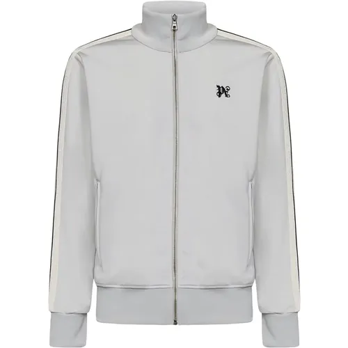 Grey Coats with Track Bands , male, Sizes: S, L, M, XL, XS - Palm Angels - Modalova