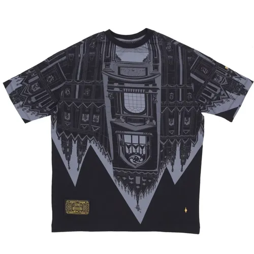 Milan Cathedral Print Herren T-Shirt Schwarz , Herren, Größe: S - Dolly Noire - Modalova