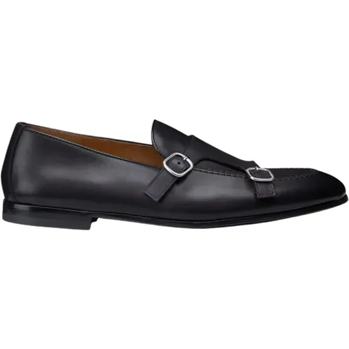 Men`s Double Buckle Shoe Du3160Panauf159Nn00 , male, Sizes: 7 UK, 7 1/2 UK - Doucal's - Modalova