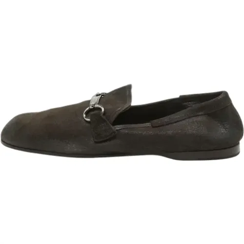 Pre-owned Suede flats , male, Sizes: 10 UK - Dolce & Gabbana Pre-owned - Modalova
