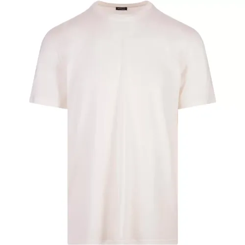 Weiße Seiden- & Baumwoll-T-Shirt - Kiton - Modalova