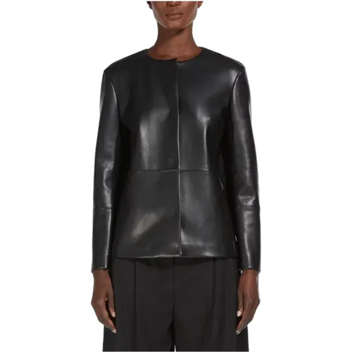 Schwarze Jacken für Frauen , Damen, Größe: M - Max Mara Studio - Modalova