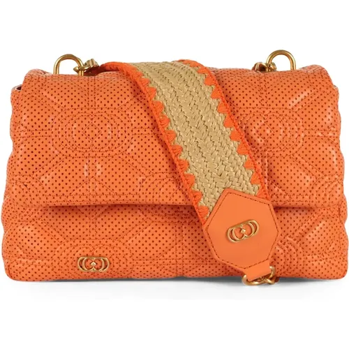 Leather Handbag Stichspoon Stephy Medium , female, Sizes: ONE SIZE - La Carrie - Modalova