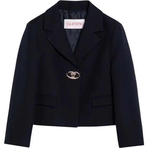 Single-Breasted Jacket , female, Sizes: M, S, XS, 2XS - Valentino Garavani - Modalova