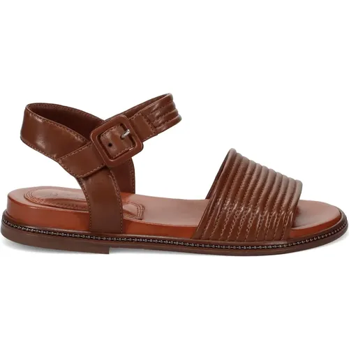 Leather Sandals Comfort Style , female, Sizes: 4 1/2 UK, 5 UK, 3 UK, 7 UK, 6 UK - Lorenzo Masiero - Modalova