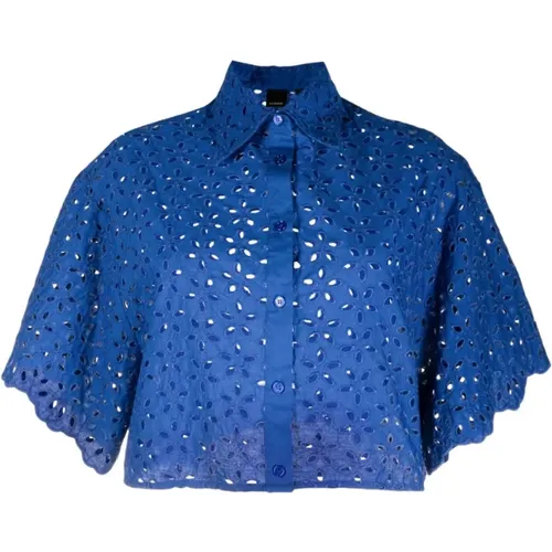 Creativo cotton blouse , female, Sizes: 3XS - pinko - Modalova