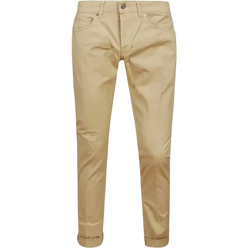 Slim Fit Trousers , male, Sizes: W30, W33, W31 - Dondup - Modalova
