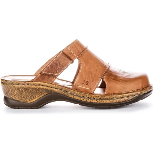 Camel Leather Sandals for Women , female, Sizes: 6 UK, 7 UK, 9 UK, 5 UK, 8 UK, 4 UK - Josef Seibel - Modalova