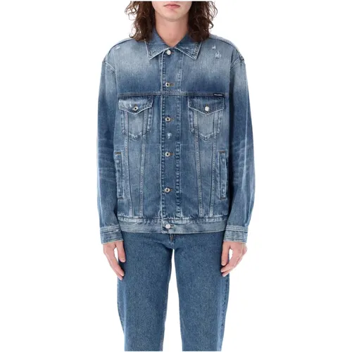 Denim Jacket for Men , male, Sizes: M, L, XL - Dolce & Gabbana - Modalova