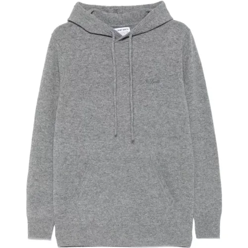 Grey Wool Hooded Sweater , male, Sizes: S, M, L - MC2 Saint Barth - Modalova