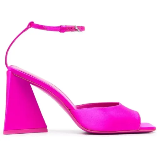 Fuchsia Piper Sandal 85mm , Damen, Größe: 37 1/2 EU - The Attico - Modalova