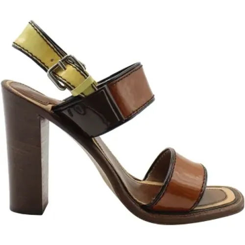 Pre-owned Leather sandals , female, Sizes: 4 UK - Prada Vintage - Modalova