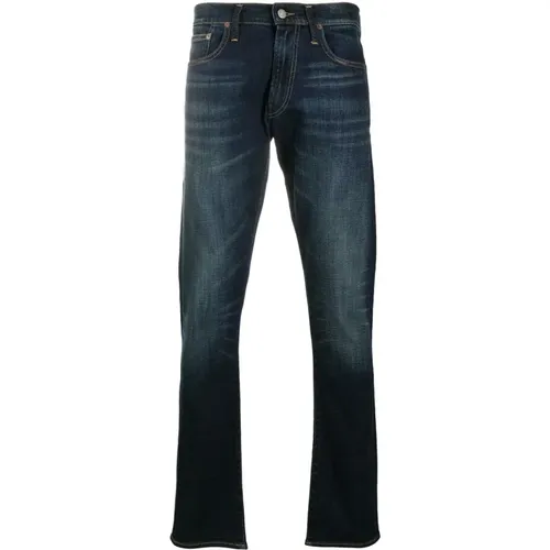 Blaue Skinny Jeans mit 5 Taschen , Herren, Größe: W31 L34 - Polo Ralph Lauren - Modalova