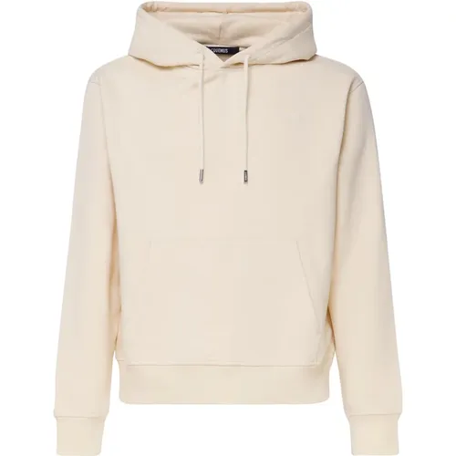 Besticktes Logo Hoodie Beiger Pullover , unisex, Größe: S - Jacquemus - Modalova