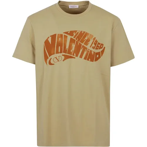 T-Shirt Jersey Print Surf , male, Sizes: S - Valentino - Modalova