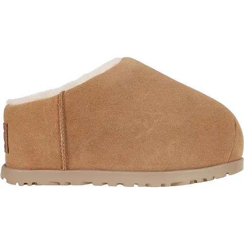 Chestnut Pumped Slide Sandals , female, Sizes: 4 UK, 6 UK, 5 UK - Ugg - Modalova